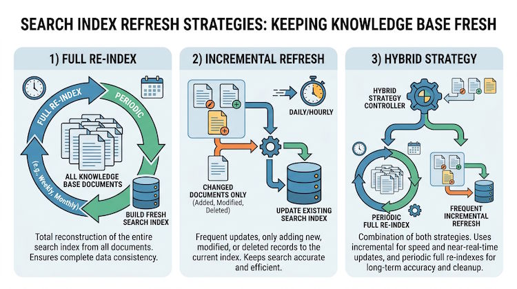Full, incremental, and hybrid refresh strategies